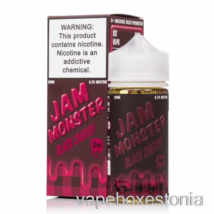 Vape Box Estonia Black Cherry - Moos Monster - 100ml 0mg